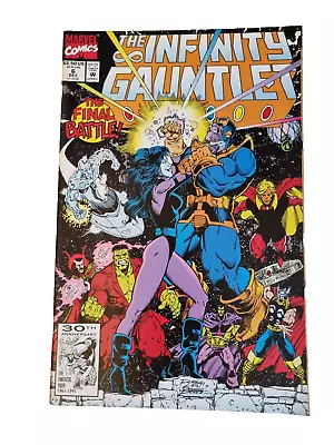 Buy The Infinity Gauntlet Vol 1 No. 6, December 1991 The Final Battle • 9.99£