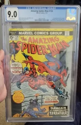 Buy  Amazing SpiderMan 134 CGC 9.0 * 2nd Punisher Appearance & 1st Tarantula App Key • 232.21£