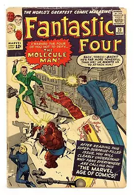 Buy Fantastic Four #20 GD/VG 3.0 1963 1st App. Molecule Man • 149.95£