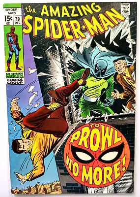 Buy AMAZING SPIDER-MAN, #79,  To Prowl No More! , 2nd Appearance Prowler!, 1969 • 46.60£