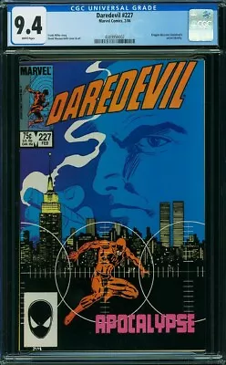 Buy Daredevil #227 CGC 9.4 White Pages Born Again Storyline Begins • 40.38£