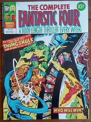 Buy The Complete Fantastic Four 34, Marvel Uk Weekly, 17 May 1978, Fn/vf • 3.99£
