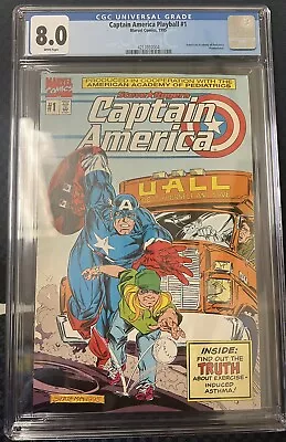 Buy Rare Captain America Playball #1 Graded 8.0 1995 Marvel Comics Promotional Give • 306.76£