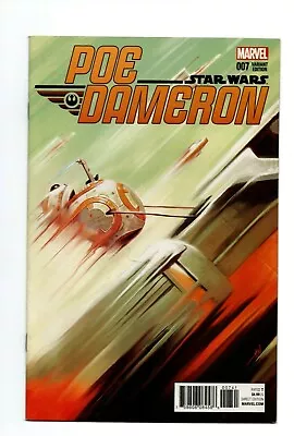 Buy STAR WARS Poe Dameron #7,  DEL MUNDO BB 8 VARIANT,  Marvel Comics,  2016 • 6.99£