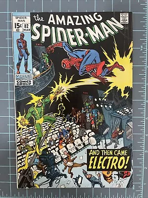 Buy AMAZING SPIDER-MAN #82 Electro App. 1970 Marvel Comics John Romita Stan Lee • 77.65£