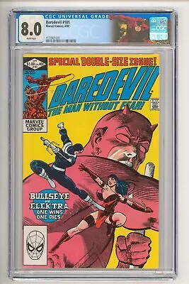 Buy Daredevil #181 Frank Miller Stort/Art/Cover CGC 8.0 • 55.92£