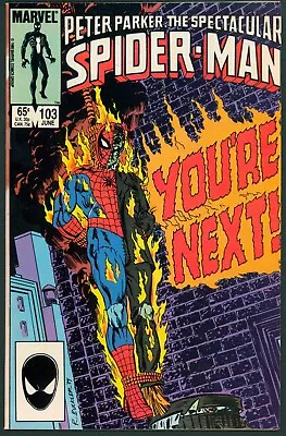 Buy Spectacular Spider-Man 103 NM 9.4 Marvel 1985 • 7.73£