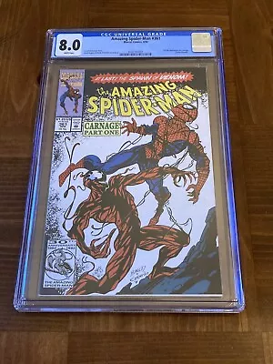 Buy Amazing Spider-Man 361 CGC 8.0 White Pages (1st App Of Carnage) #001 • 85.49£