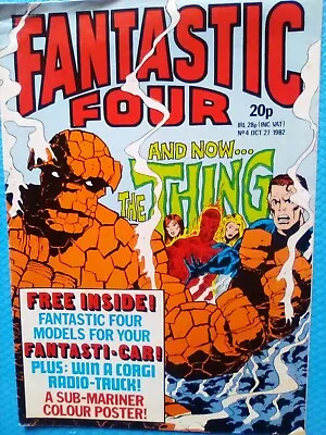 Buy Fantastic Four #4 - Marvel Uk 1982 - No Free Gift - Very Good Condition • 3.99£