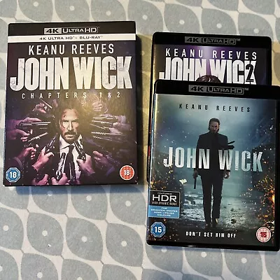Buy John Wick & John Wick Chapter 2 (4K Box-Set) UK Seller - Includes Slipcover • 22.49£