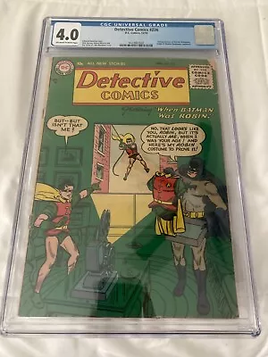 Buy Detective Comics #226 CGC 4.0 2nd App. Martin Manhunter 1955 FAST FREE SHIPPING! • 504.68£
