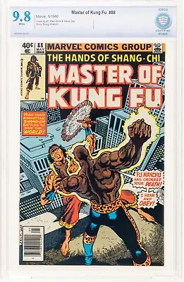 Buy Master Of Kung Fu #88 NM/MT 9.8 CBCS NEWSSTAND (Marvel, 1980) White Pages 🔥cgc • 73£