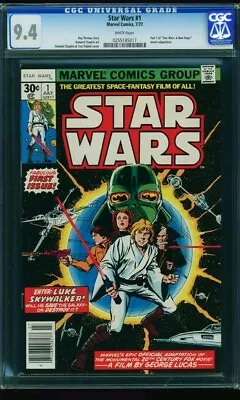 Buy Star Wars #1 Cgc 9.4 White Pages 1977 First Edition 1st Print • 450£