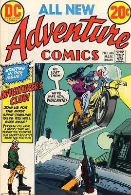 Buy ADVENTURE COMICS #426 F, Vigilante, DC Comics 1973 Stock Image • 4.66£