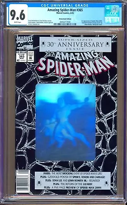 Buy Amazing Spider-Man #365 (1992) CGC 9.6  WP  Michelinie  Venom    NEWSSTAND  • 108.72£