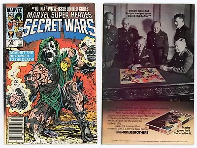Buy Secret Wars #10 FN 6.0 NEWSSTAND Marvel Super Heroes DOCTOR DOOM V BEYONDER 1985 • 19.41£
