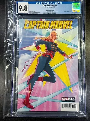 Buy 💫Captain Marvel #3💫CGC 9.8 MINT💫1:25 Sauvage Incentive Variant💫FREE SHIPPING • 100.95£