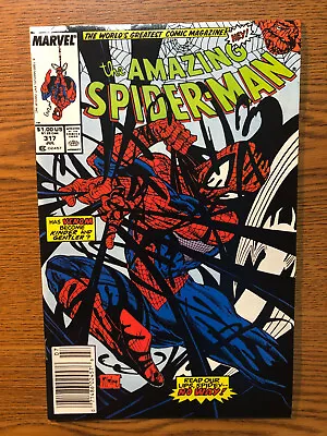 Buy Amazing Spider-Man #317 Marvel 1989 Vs Venom Todd McFarlane Newsstand VF+ • 27.18£