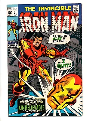 Buy Iron Man #21  Fn/vf 7.0   The Replacement  • 23.30£