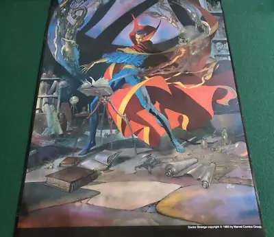 Buy 1983 Doctor Strange Poster Marvel Comics Kevin Nowan 34 X 22 Vintage Rolled • 41£