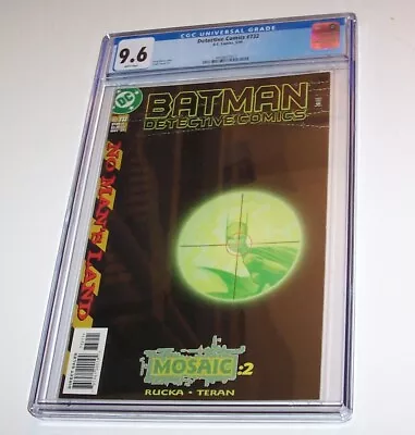 Buy Detective Comics #732 - DC Comics 1999 Modern Age Issue - CGC NM+ 9.6 • 48.73£