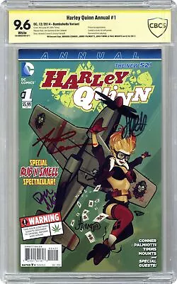 Buy Harley Quinn Annual 1D Lucia CBCS 9.6 SS Conner/Palmiotti/Timms/Mounts 2014 • 209.68£