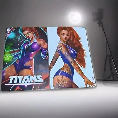 Buy TITANS #1 NATHAN SZERDY 616 Trade Dress & Virgin Tattoo Variant Set Of 2 NM • 34.99£