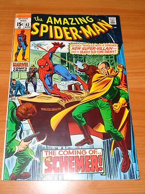 Buy AMAZING SPIDER-MAN #83 (1970 ; 1st App. Schemer ; Superb FN/VF To VF- Cond.) • 46.56£
