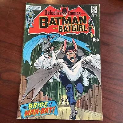 Buy Detective Comics #407 Batman & Batgirl 1971 DC Comics The Bride Of Man-Bat • 50.48£