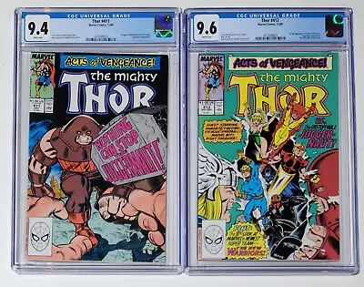 Buy Thor Set: 1st Appearance Of The New Warriors, CGC 9.4/9.6, Juggernaut Appearance • 151.70£