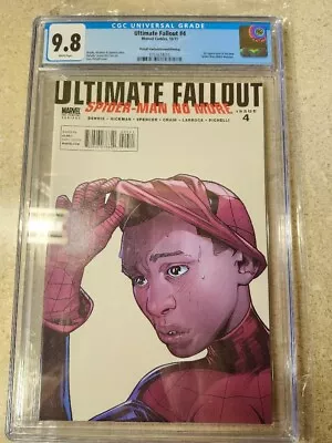 Buy Ultimate Fallout #4 CGC 9.8 2nd Printing Pichelli Variant 2011  Miles Morales • 116.48£