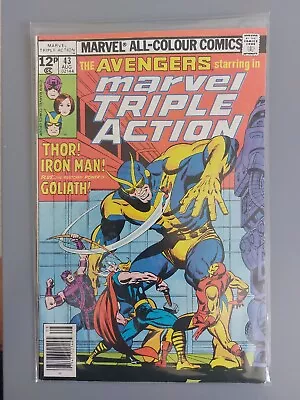 Buy Marvel Triple Action #43 1978  Avengers #51  REPRINT • 5£