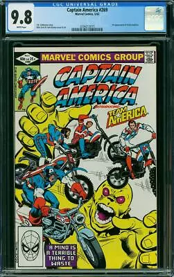 Buy Captain America #269 CGC 9.8 Marvel 1982 1st Team America! Avengers WP L6 215 Cm • 252.40£