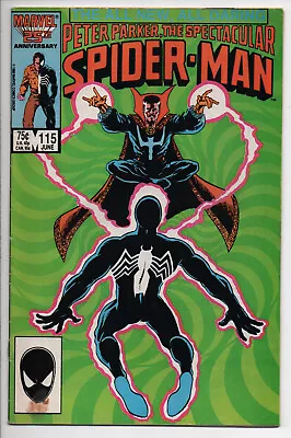 Buy Peter Parker The Spectacular Spider-Man 115 Marvel Comic Book 1986 Dr Strange • 7.46£