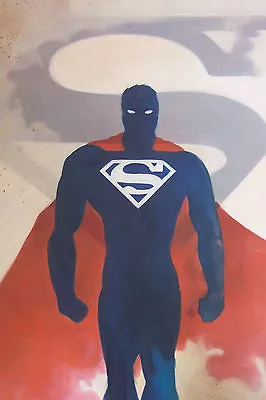 Buy Superman 28x16 Oil Painting, Framing Avail. Batman Krypton Zod Man Of Steel • 73.39£