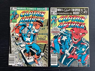 Buy Captain America #262 And #263 Marvel 1981 • 5.99£