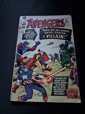 Buy Marvel Comics Group Comic Book The Avengers No. 15 Zemo Death Color Illus. 1965 • 10£