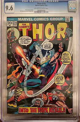 Buy Thor #214 CGC 9.6 OW/W - 1st Appearance Of Xorr The God-Jewel • 271.81£