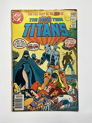 Buy The New Teen Titans #2 1st Appearance Of Deathstroke Newsstand Edition • 60£