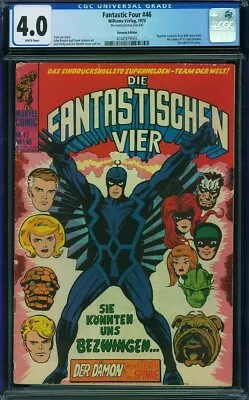 Buy FANTASTIC FOUR GERMAN EDITION #46 (1974) CGC 4.0, 1st Black Bolt • 84.65£