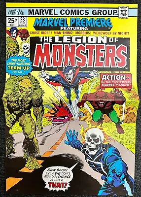 Buy Legion Of Monsters From Marvel Premiere #28 Marvel Comics Poster • 15.38£