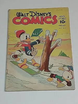 Buy Walt Disney's Comics And Stories #29. 1943 Vol 3 #2. Donald Duck Cvr. Incomplete • 23.30£