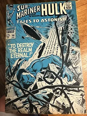 Buy TALES TO ASTONISH #98 MARVEL COMICS 1967 HULK SUB-MARINER 1st App Lord Seth • 11.84£