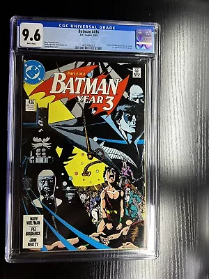 Buy BATMAN #436 CGC 9.6 1989  1st App TIME DRAKE Robin DC COMICS • 77.65£