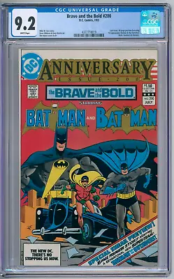 Buy Brave And The Bold 200 CGC Graded 9.2 NM- DC Comics 1983 • 46.55£