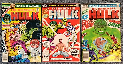 Buy Incredible Hulk Annual #6,10,11 KEY 1st Paragon Marvel 1977-82 VG To VF+ • 19.41£