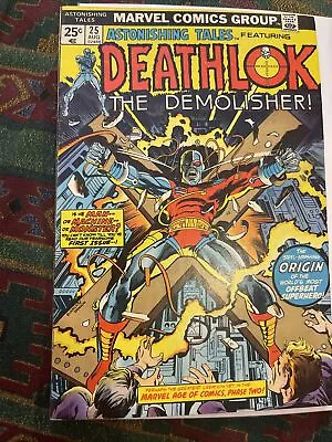 Buy Astonishing Tales #25 VF- 1974 1st App Deathlok 1st George Perez Art🔥🔑!!! • 58.25£