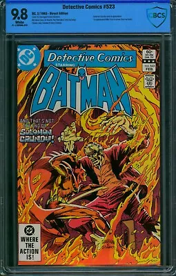 Buy Detective Comics #523 ❄️ CBCS 9.8 WHITE Pages ❄️ 1st KILLER CROC Cameo! DC 1983 • 232.21£