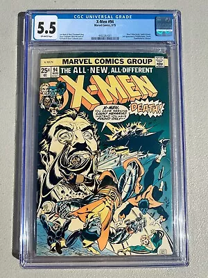 Buy X-men 94 - Cgc F- 5.5 - 2nd Appearance Of The New X-men - 2nd Wolverine (1974) • 446.55£