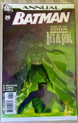 Buy DC Comics 2007 Batman Annual #26 Origin Of Ra's Al Ghul • 2.29£